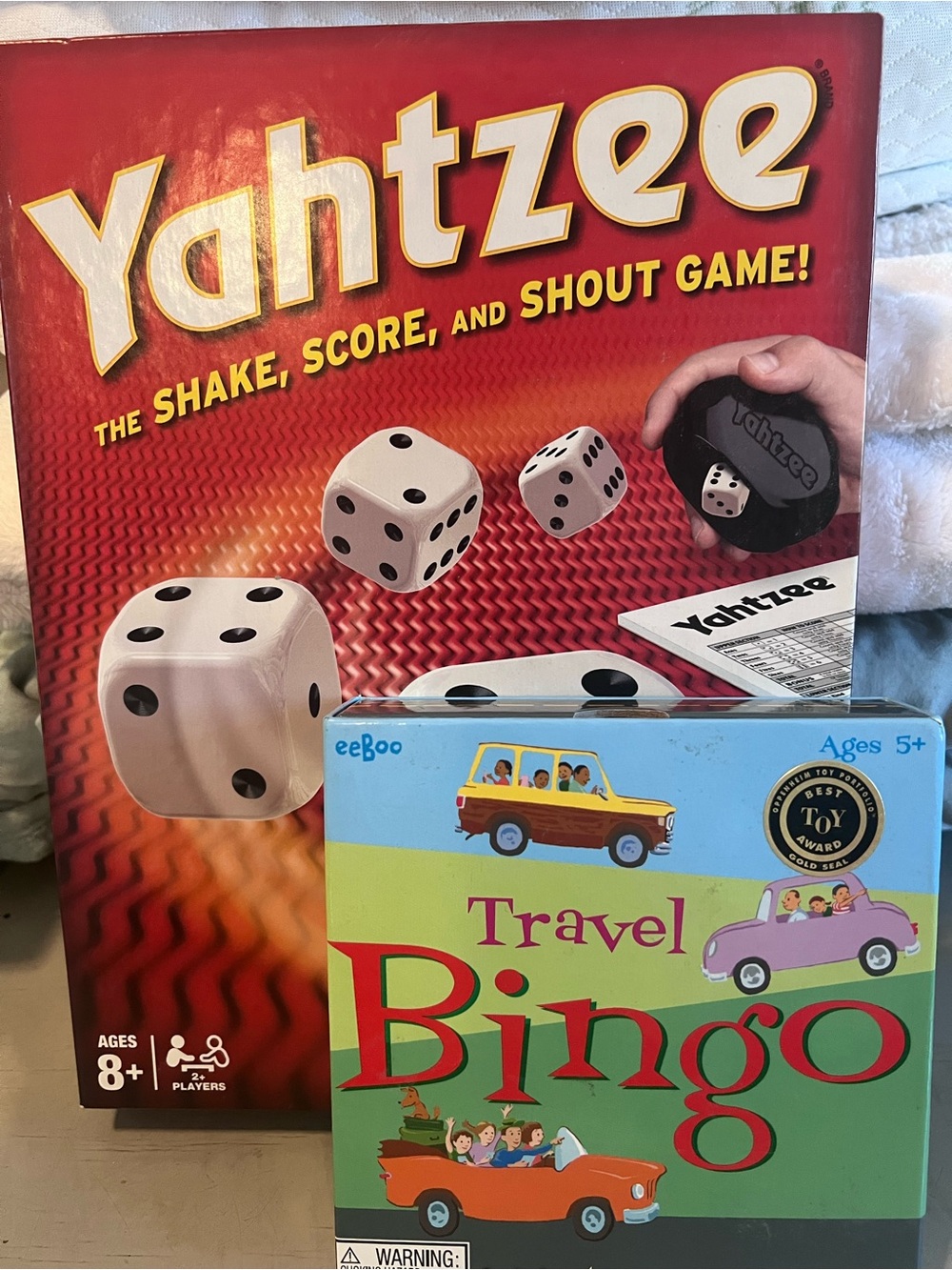 Lot of 2 games- Classic Yahtzee and Travel Bingo.